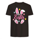 Happy Easter Bunny Women Girls Rabbit Easter Egg Hunt Funny in Dark Chocolate - back view