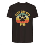 Vintage Dog Dad Cool Father's Day Gift Retro in Dark Chocolate - back view