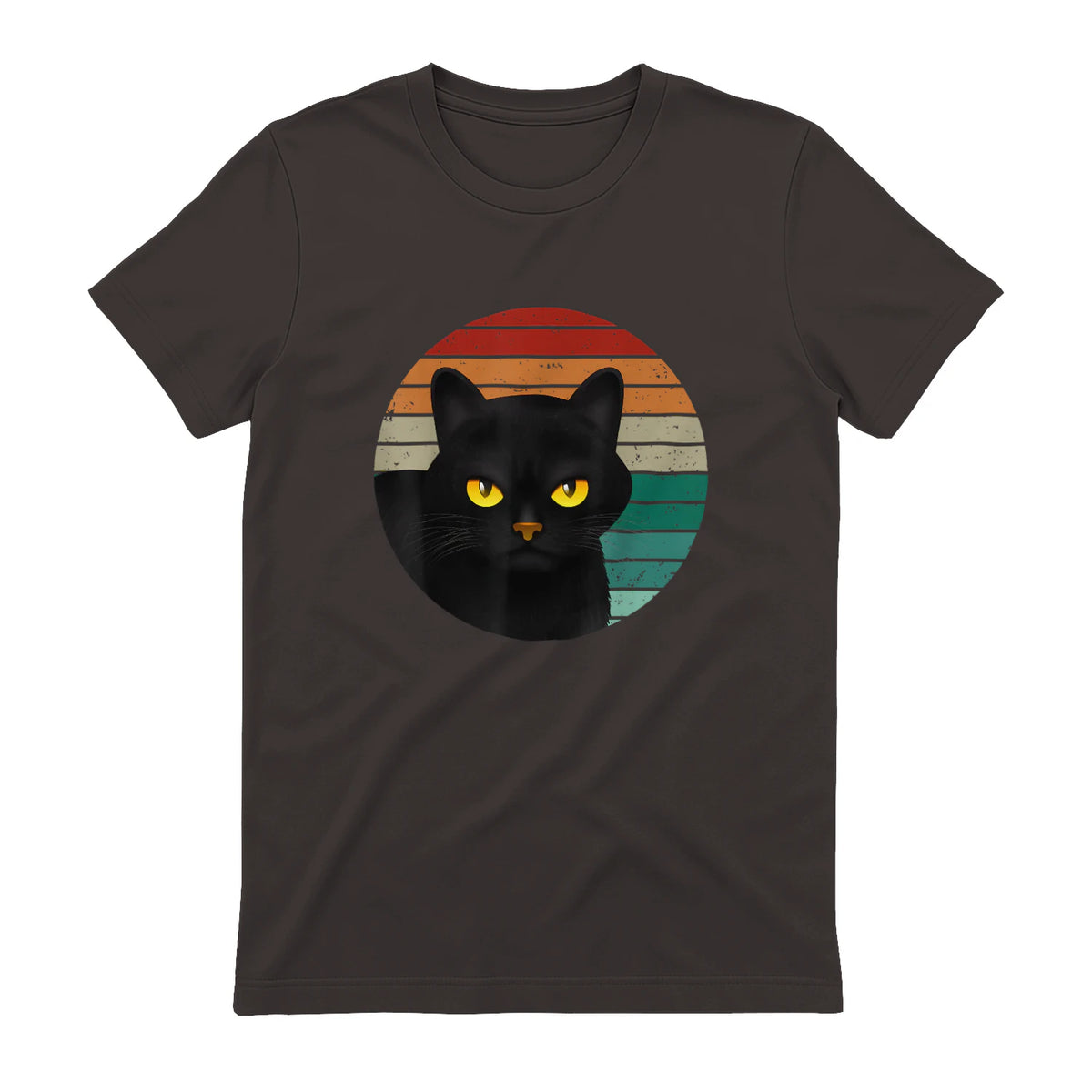 Chats Vintage Cat I Style rétro Chats noirs in Dark Chocolate - back view
