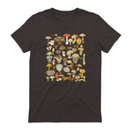 Mushroom Shirt Mycology Fungi Foraging Mushroom Whisperer in Dark Chocolate - back view
