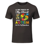 A Big Piece of My Heart Has Autism and He's My Grandson in Dark Chocolate - front view
