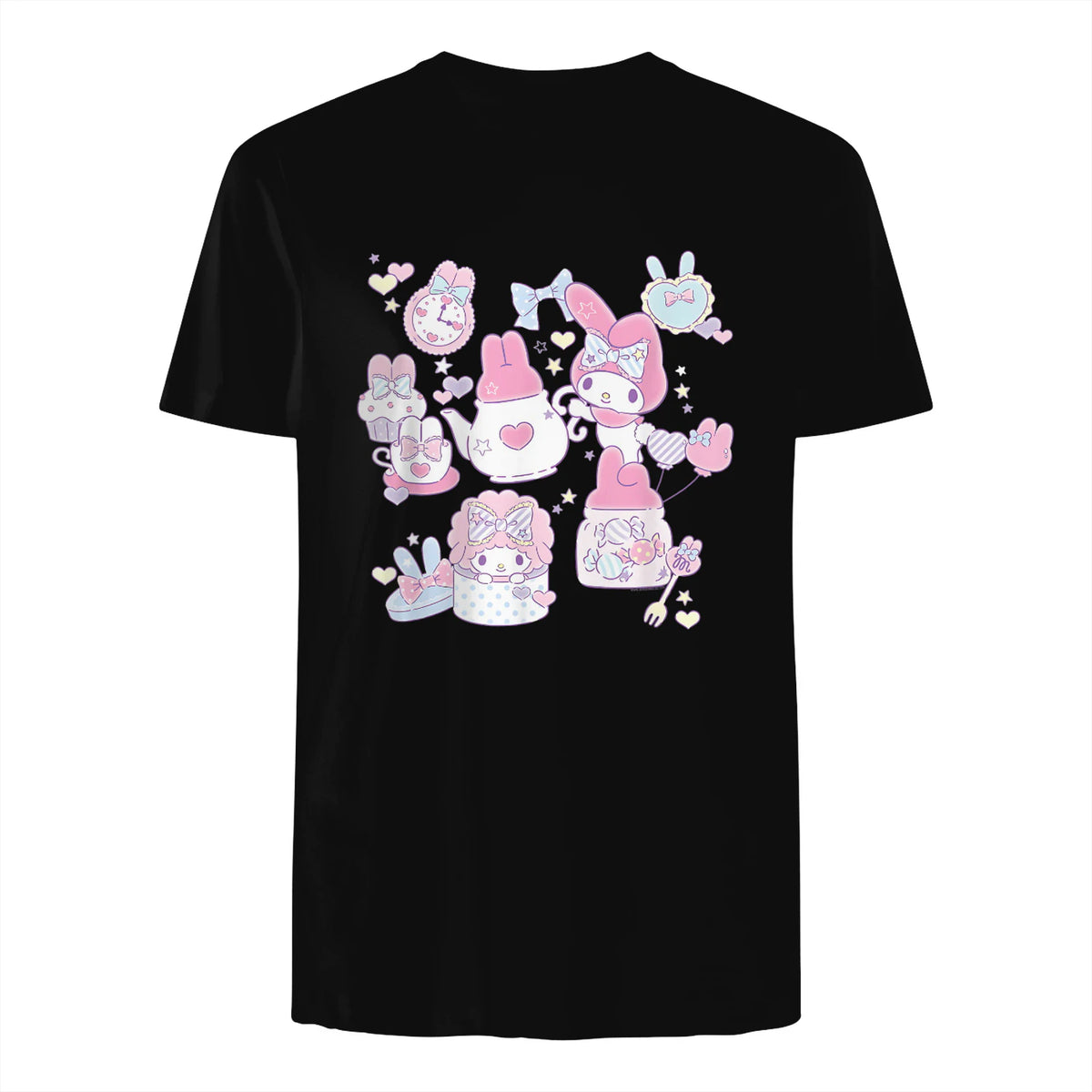 Sanrio My Melody Sweet Pink Tea Party in Black - back view