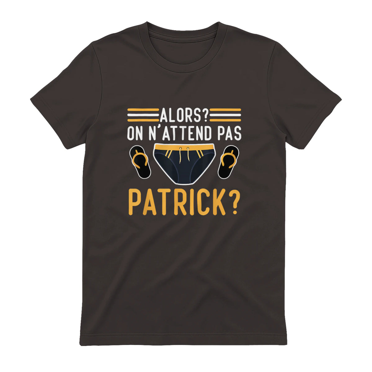Alors on n'attend Pas Patrick in Dark Chocolate - back view