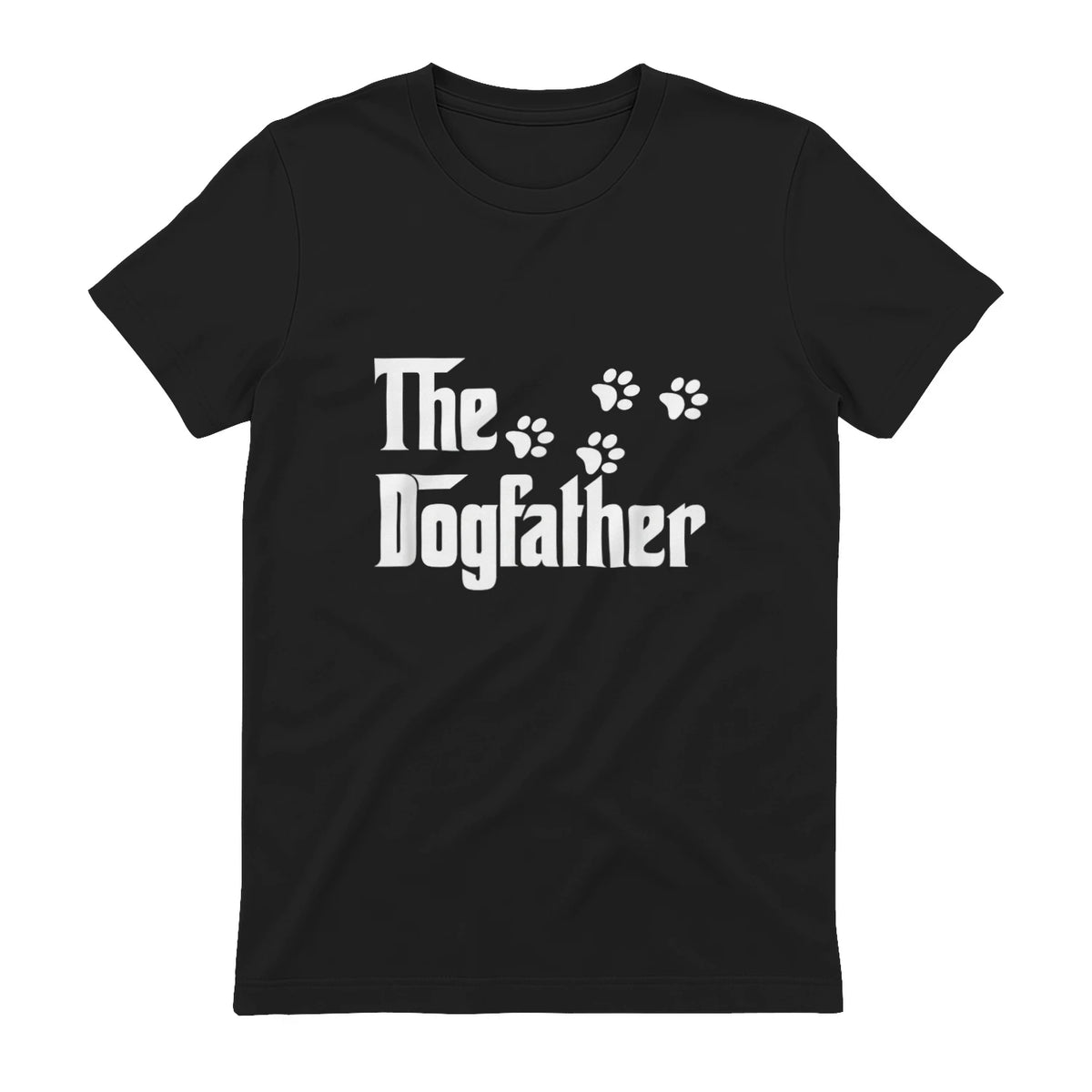 The Dogfather T-Shirt Dad Fathers Day Gift Dog Lover in Black - back view
