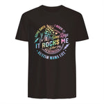 Autism Mama Life Some Days I Rock It Some Days It Rock Me in Dark Chocolate - back view