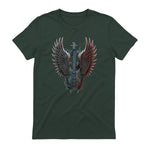 Fans de Hard Rock Vintage Music Rock and Roll Lover in Forest Green - back view