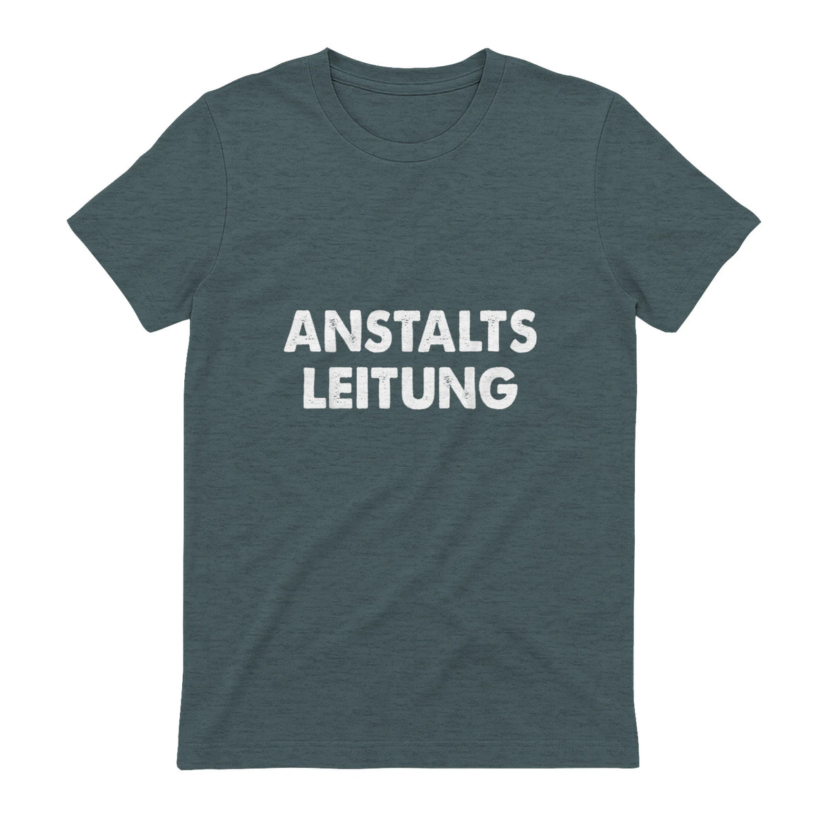 Spaßige Outfits Anstaltsleitung Lustige Sprüche Humor Spaß für Erwachsene Unisex Schwarz in Dark Heather - back view