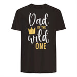 Dad of the Wild One First Birthday Daddy T-Shirt in Dark Chocolate - back view