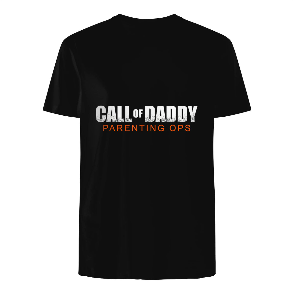 Gamer Dad Call of Daddy Call of Dad Parenting Ops in Black - back view