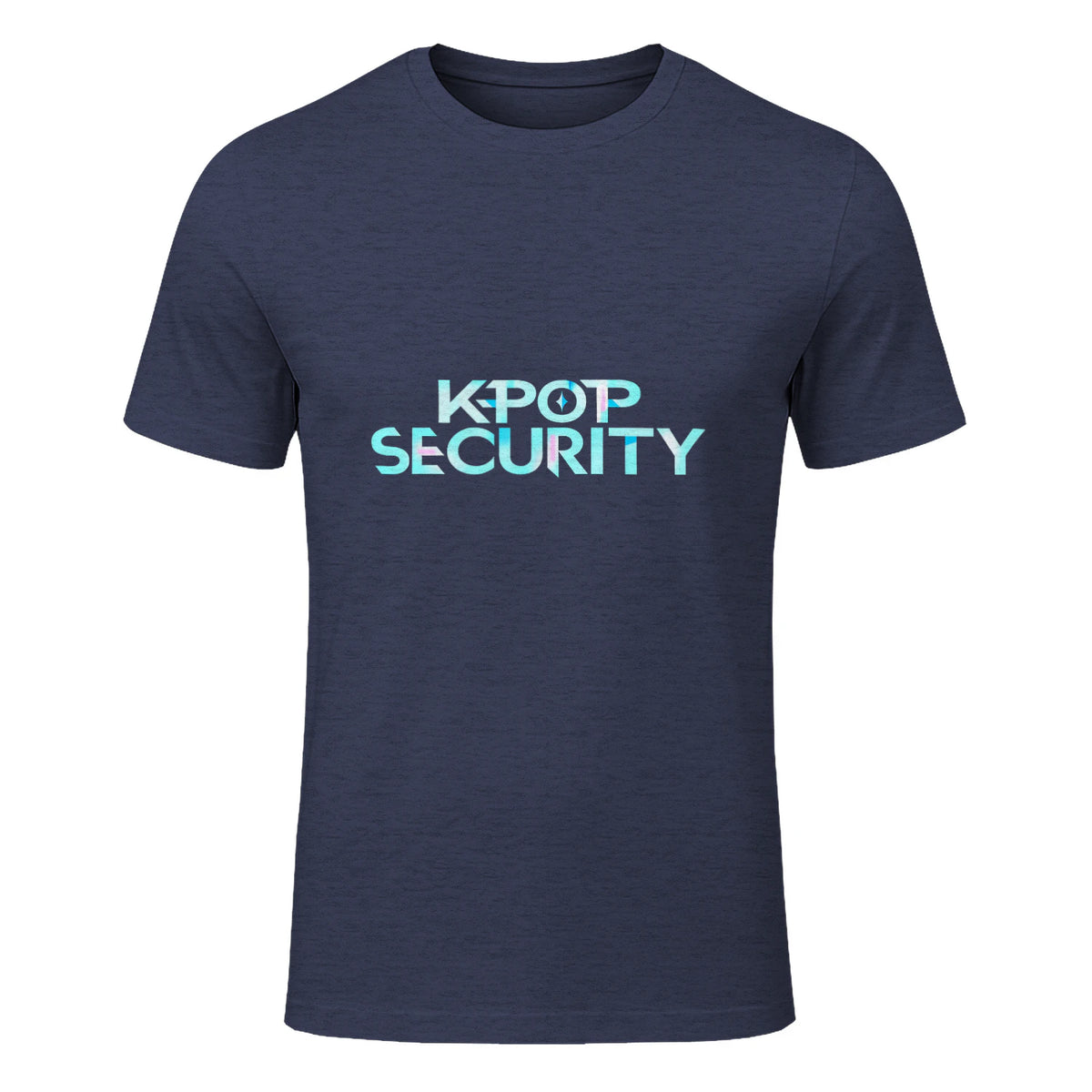 K-Pop Security Concert Staff T-Shirt in Heather Navy - front view