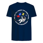 Autism We are All Under The Same Stars Space Astronaut in Navy - back view