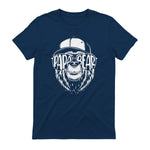 Grandfather Grandpa Son Daughter Children Gift Vatertag Schwarz Small Classic Fit Cartoon Bär Family Män in Navy - back view