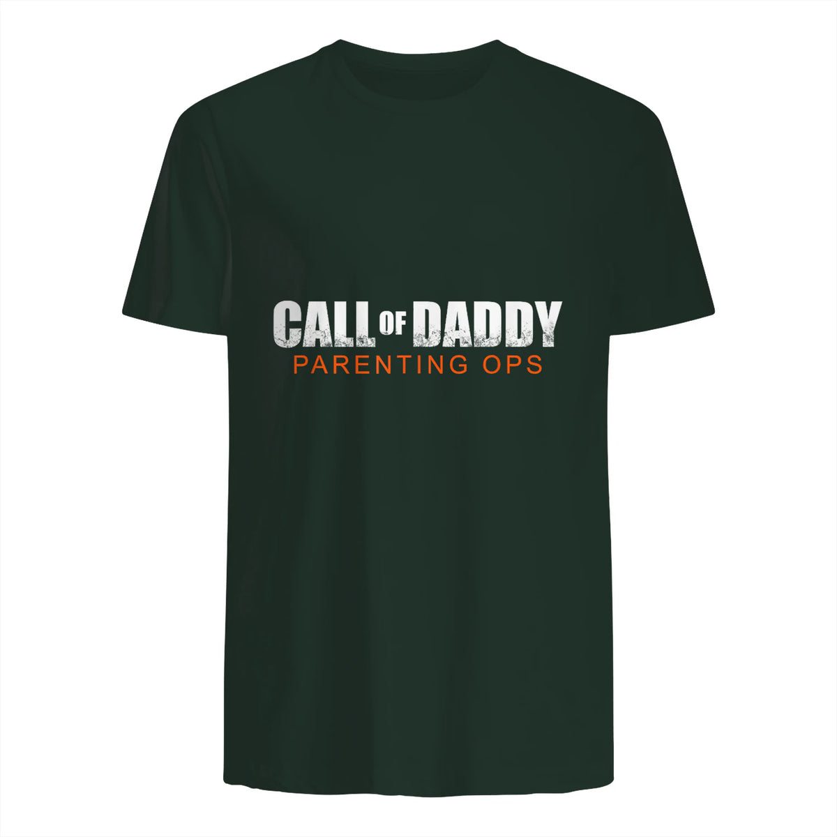 Gamer Dad Call of Daddy Call of Dad Parenting Ops in Forest Green - back view