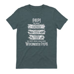 Wikinger Papa Vater Ragnar Thor Odin in Dark Heather - back view