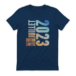 I Have Two Titles Dad And Grandad Funny Father's Day Gift Copy in Navy - back view