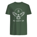 Drapeau circassien, Adygea, Adiga. in Military Green - back view