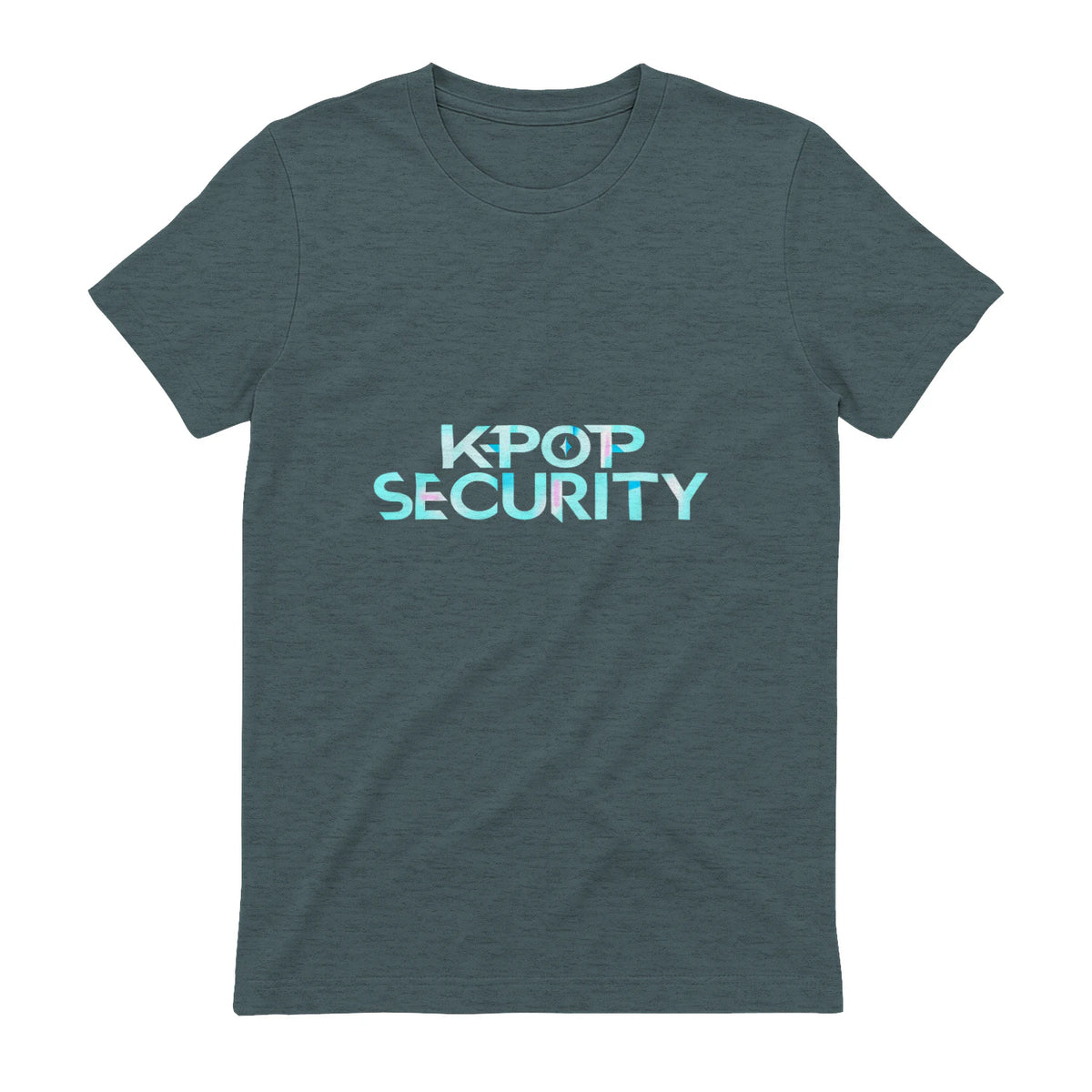 K-Pop Security Concert Staff T-Shirt in Dark Heather - back view