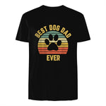 Vintage Dog Dad Cool Father's Day Gift Retro in Black - back view
