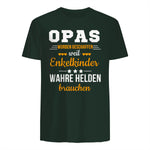 Opas Weil Enkelkinder Wahre Helden Brauchen Großvater Spruch in Forest Green - back view