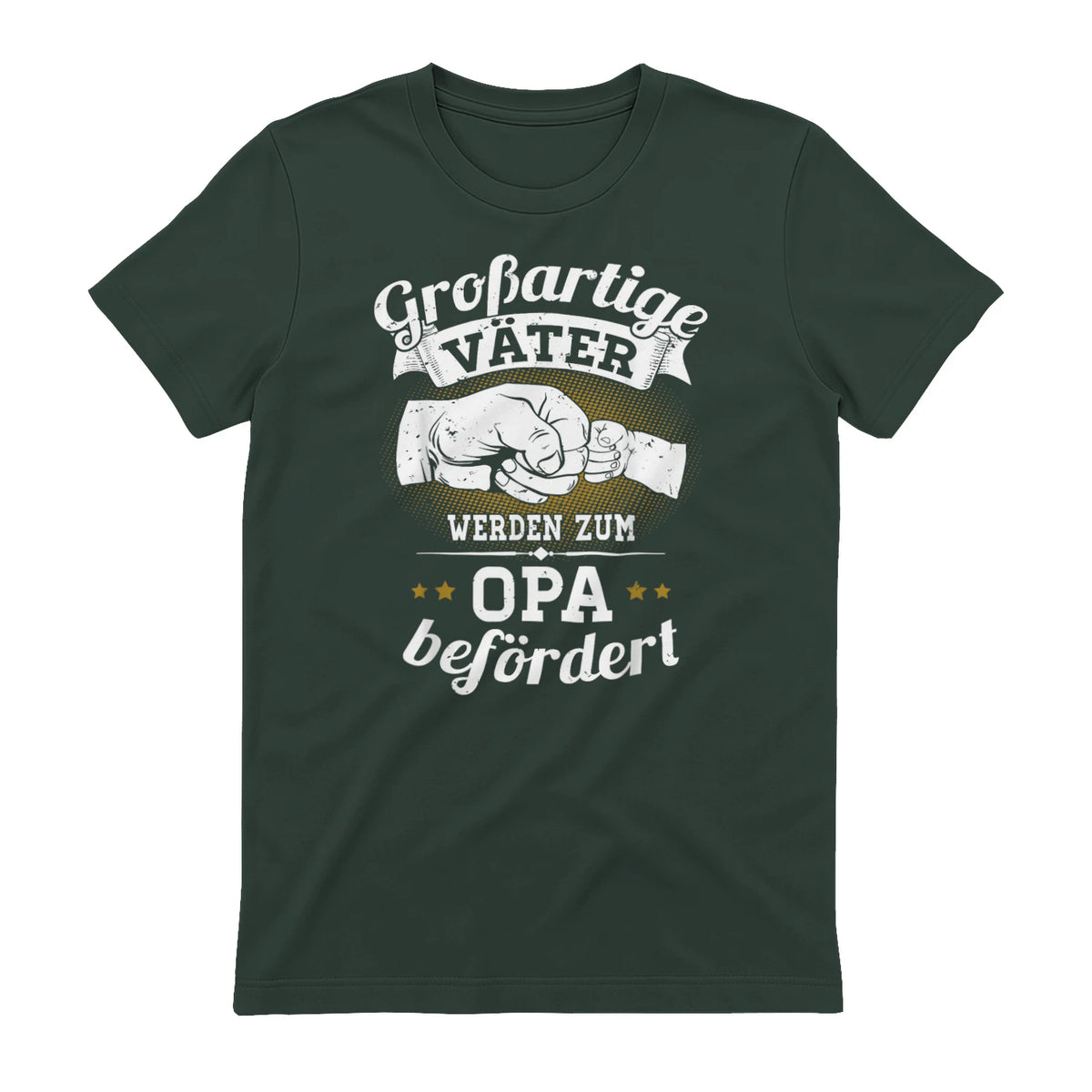 Großartige Väter werden zum Opa befördert Enkel Bester Papa in Forest Green - back view