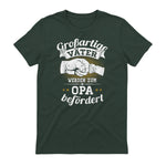 Großartige Väter werden zum Opa befördert Enkel Bester Papa in Forest Green - back view