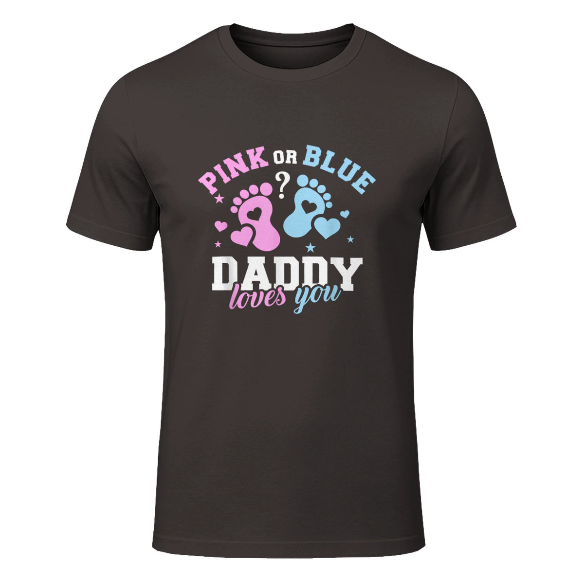 Gender Reveal Daddy dad in Dark Chocolate - front view