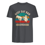 Best Cat Dad Ever - Meilleur chat papa jamais chat in Charcoal - back view