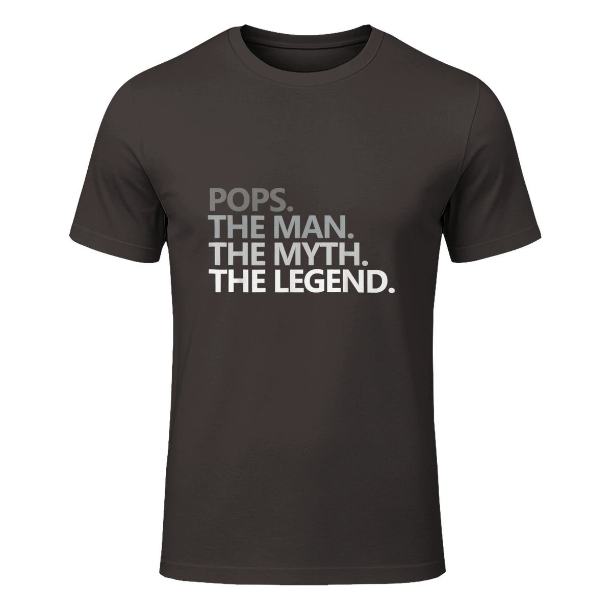 POPS GRANDPA DAD BIRTHDAY Father's Day Funny Men Gift in Dark Chocolate - front view