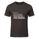 POPS GRANDPA DAD BIRTHDAY Father's Day Funny Men Gift in Dark Chocolate - front view
