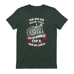 Biker-Opa wie normaler Opa Aber viel Cooler - Motorrad Shirt in Forest Green - back view
