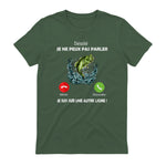 Désolé, Je suis sur Une Autre Ligne Pêche pour Pêcheurs Papa in Military Green - back view