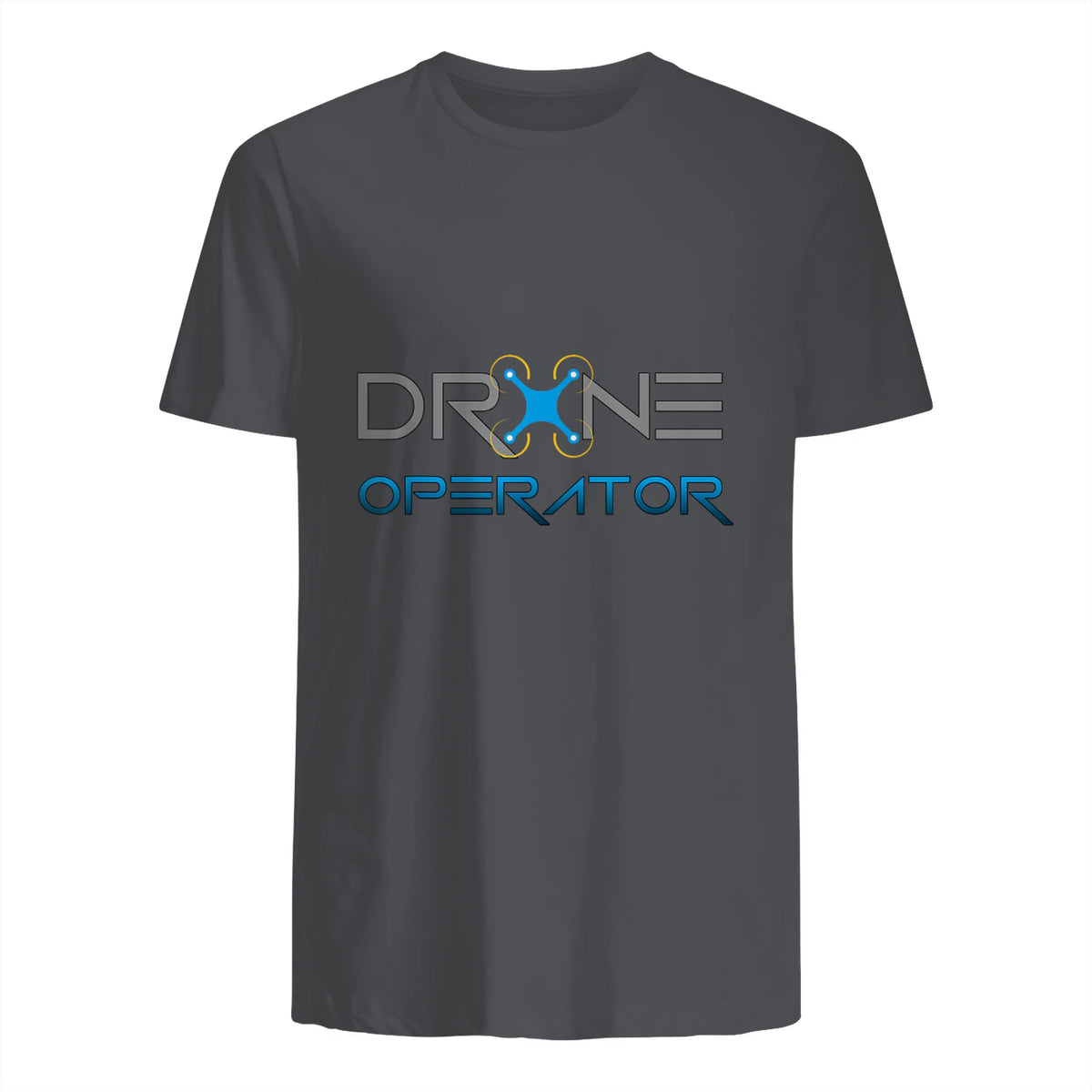Drone Operator Aircraft Pro Expert Pilot For Men Women Idée in Charcoal - back view