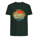 Opa Geschenke Lustig Großvater Geschenkidee Spruch Opa in Forest Green - back view