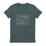 Everything Is Fine Trust Your Government Conspiracy Theory in Dark Heather - back view