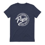 Geschenke für Papa und Opa zum Vatertag - Bester Papa der Welt, Vatertag, Vintage T-Shirt Schwarz S in Heather Navy - back view