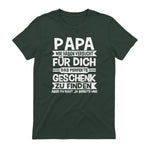 Papa und Vater Motiv, Lustiger Spruch, Herren Vatertag Halbarm T-Shirt in Forest Green - back view