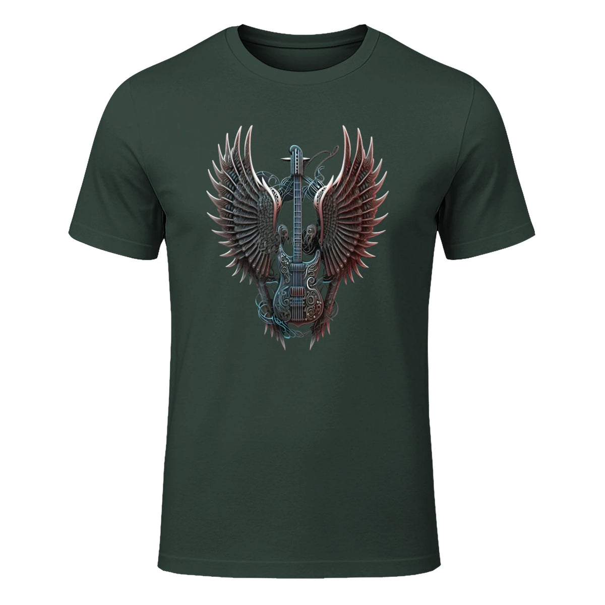 Fans de Hard Rock Vintage Music Rock and Roll Lover in Forest Green - front view