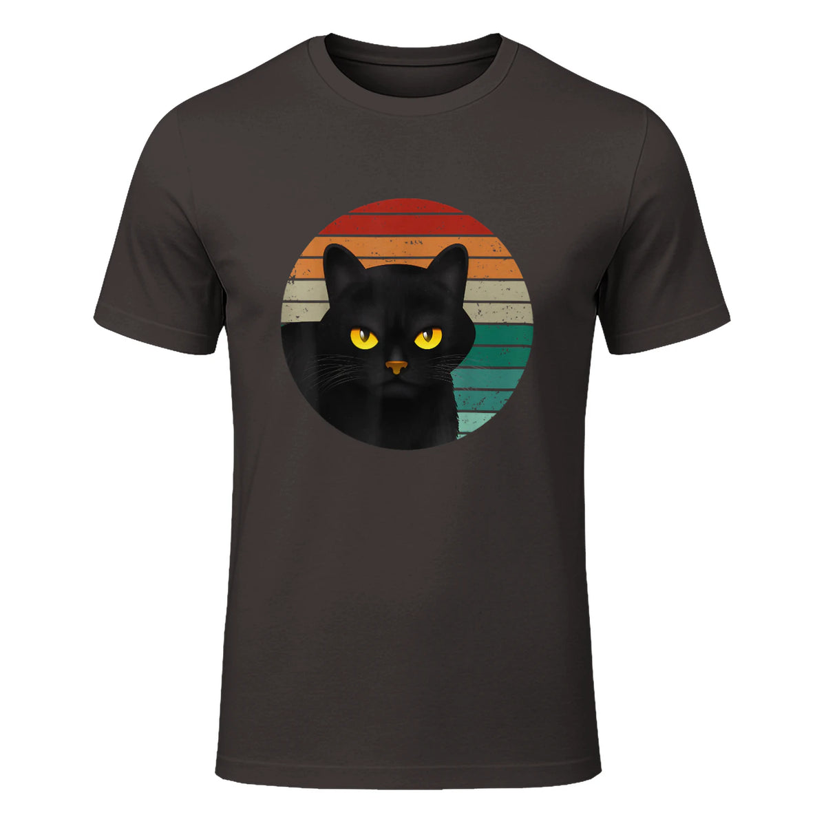 Chats Vintage Cat I Style rétro Chats noirs in Dark Chocolate - front view