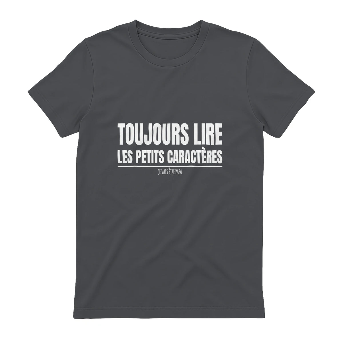 Drôle Annonce Grossesse Grand Parents Original Future Papa in Charcoal - back view
