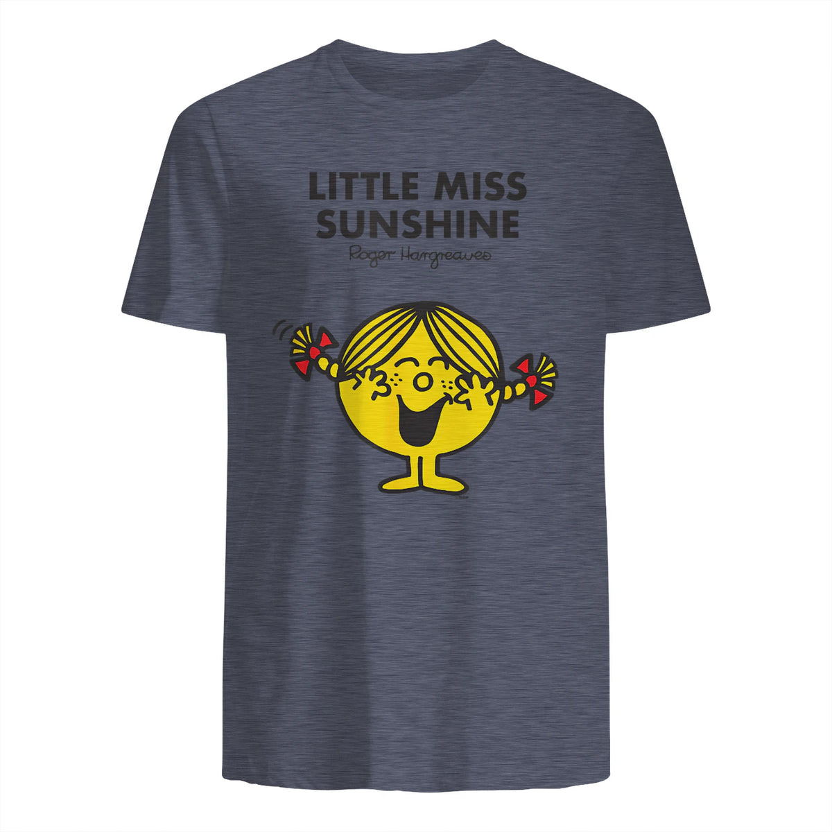 Mr. Men Little Miss Sunshine T-Shirt in Heather Navy - back view