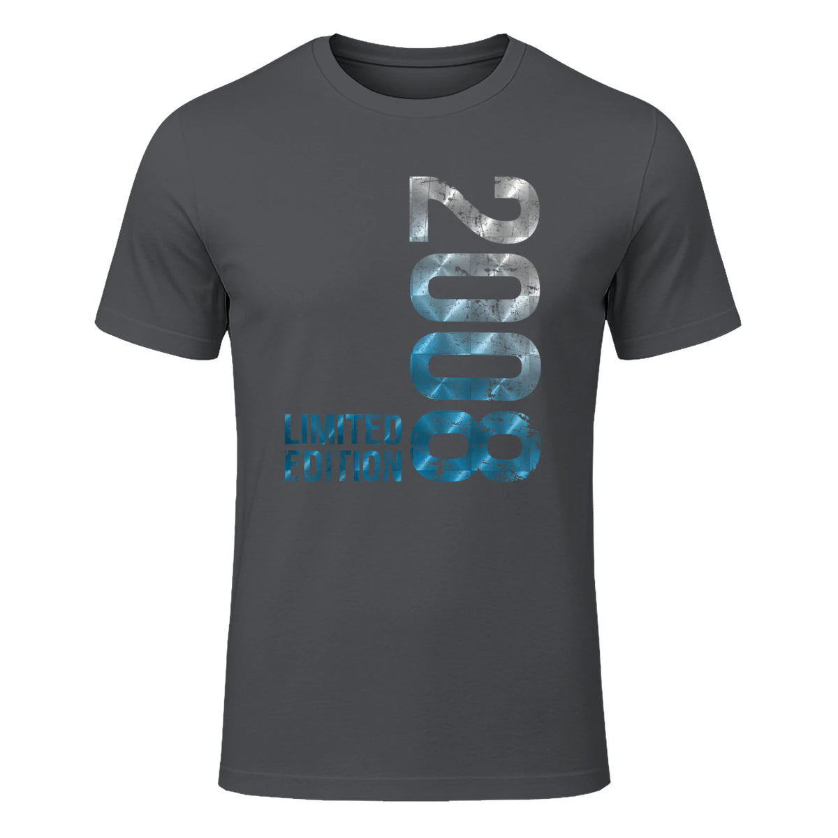 Vintage Eighteenth Birthday Gift T-Shirt in Charcoal - front view