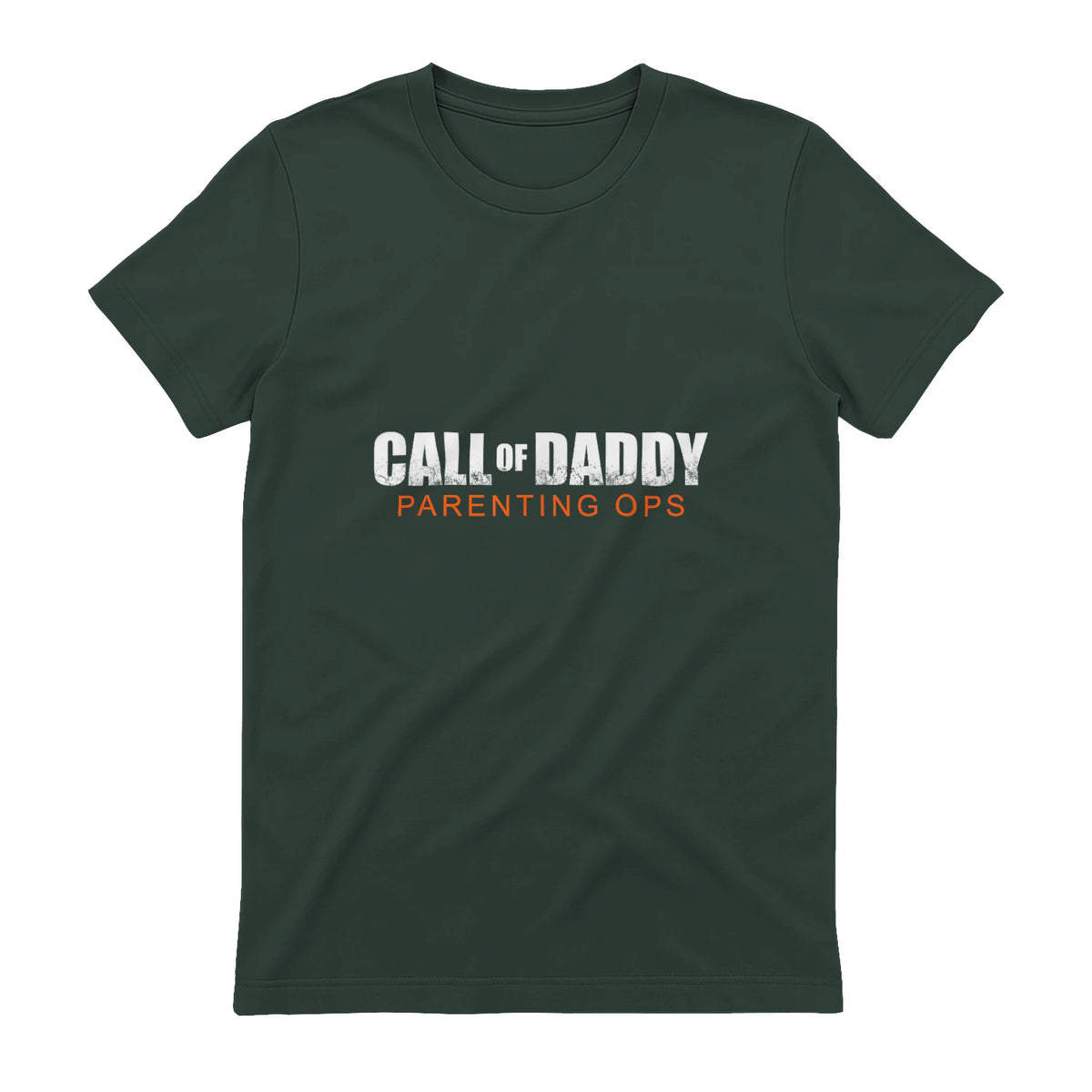 Gamer Dad Call of Daddy Call of Dad Parenting Ops in Forest Green - back view