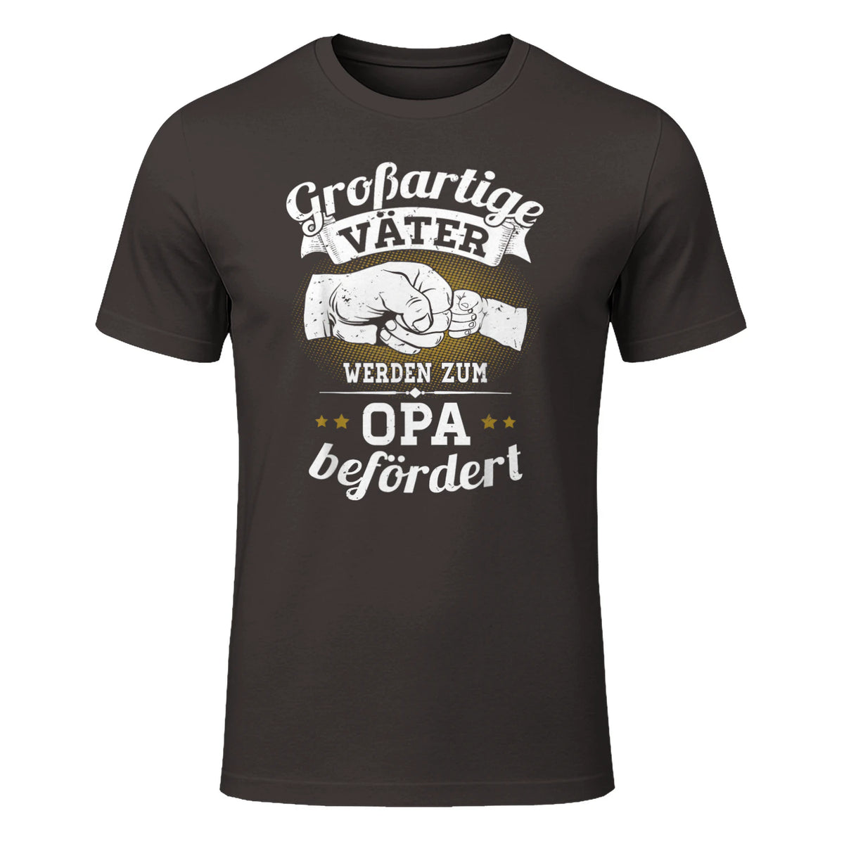 Großartige Väter werden zum Opa befördert Enkel Bester Papa in Dark Chocolate - front view