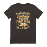 Bon Supporter Strasbourg boit la pression humour Strasbourg in Dark Chocolate - back view