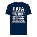 Papa und Vater Motiv, Lustiger Spruch, Herren Vatertag Halbarm in Navy - back view
