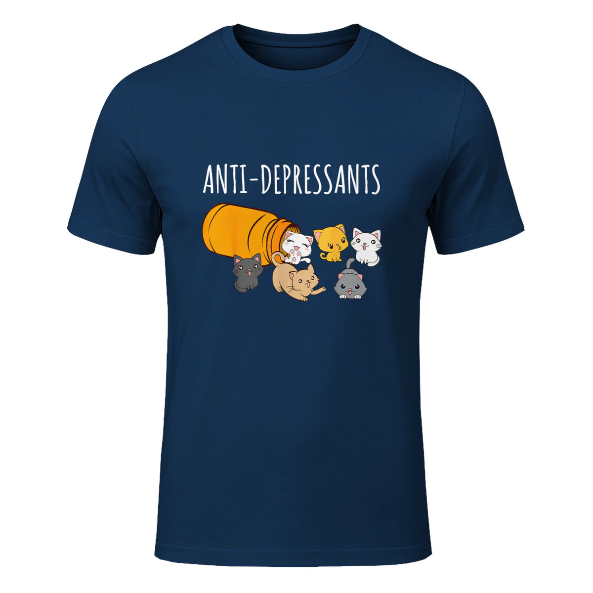 Anti-dépresseurs Chat Collection Chats Kitty Cat in Navy - front view
