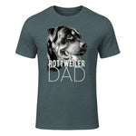 Dog Dad Rottweiler – Chiens Papa in Dark Heather - front view