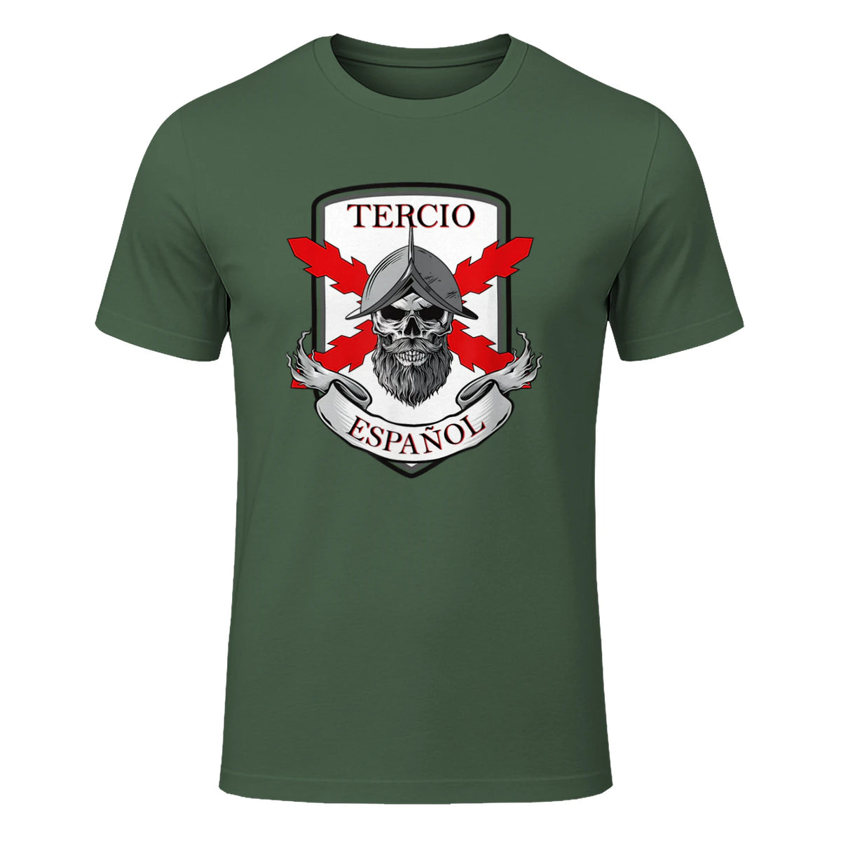 Tercero español. Soldado Calavera in Military Green - front view