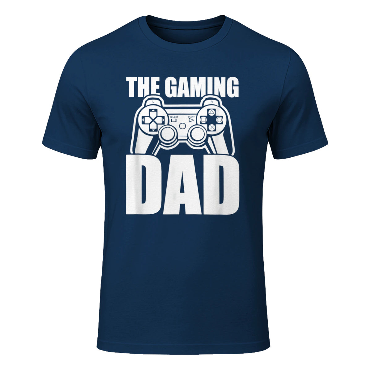 The Gaming Dad Game Controller Spruch Geschenkidee Vatertag T-Shirt in Navy - front view