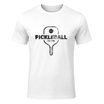 PickleBall Est 1965 Vintage Distressed T-Shirt in White - front view
